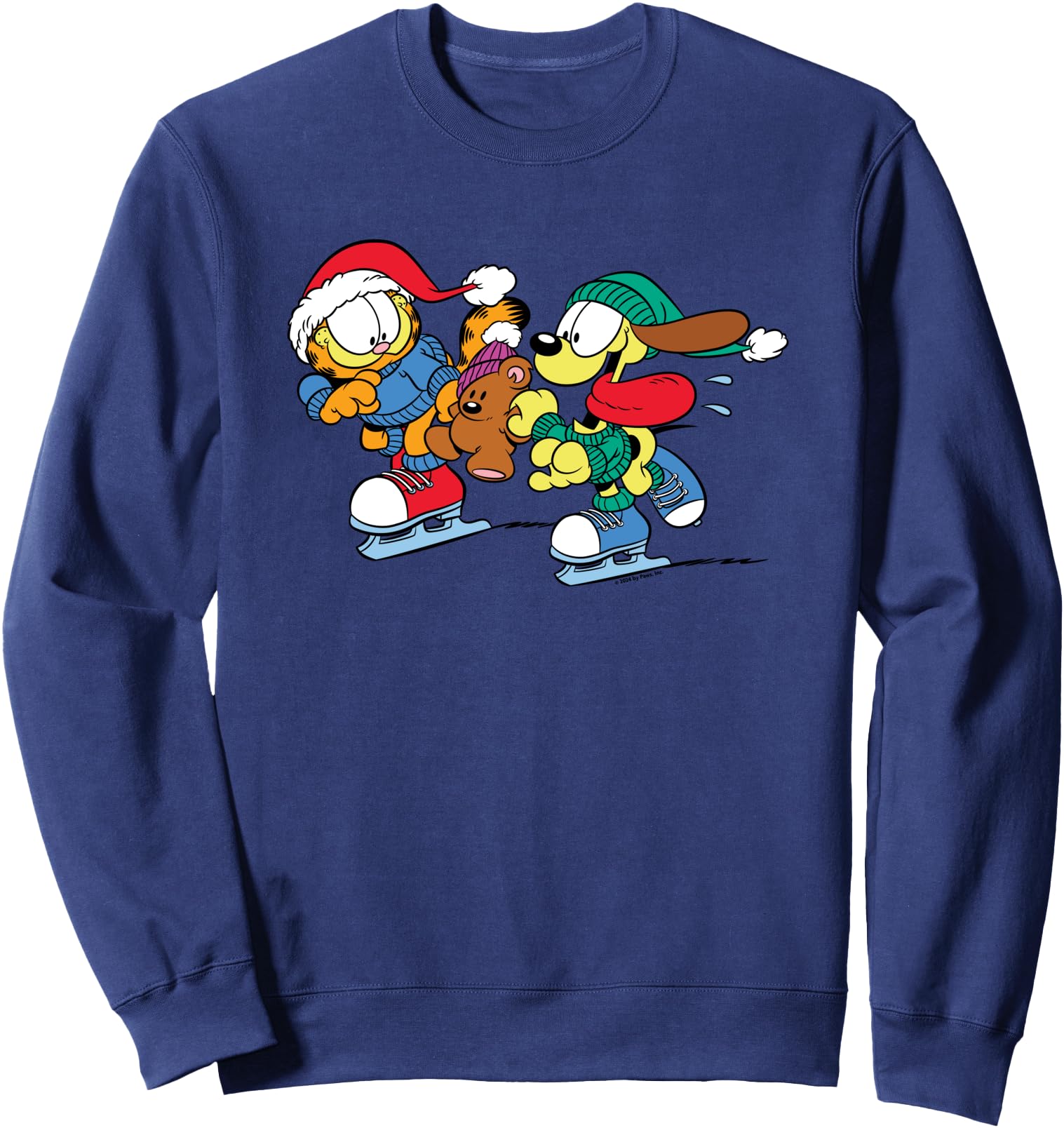 Garfield And Odie Ice Skating Rare Hoodie - Casual Everyday Wear Men Women - T-Shirt, Sweatshirt, Hoodie