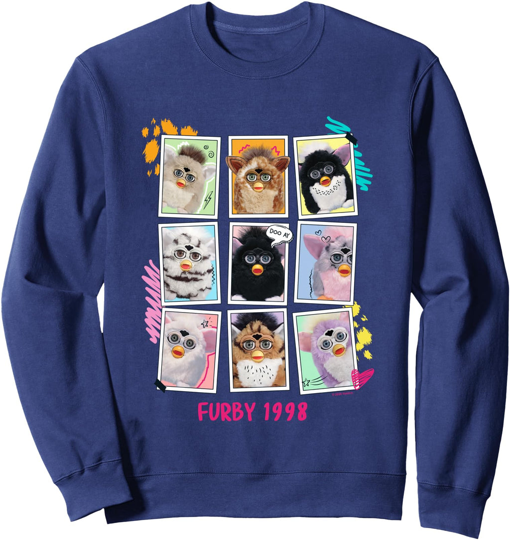 Furby 1998 Doo Ay Pictures Collage T-Shirt - Minimalist Print Men Women - T-Shirt, Sweatshirt, Hoodie