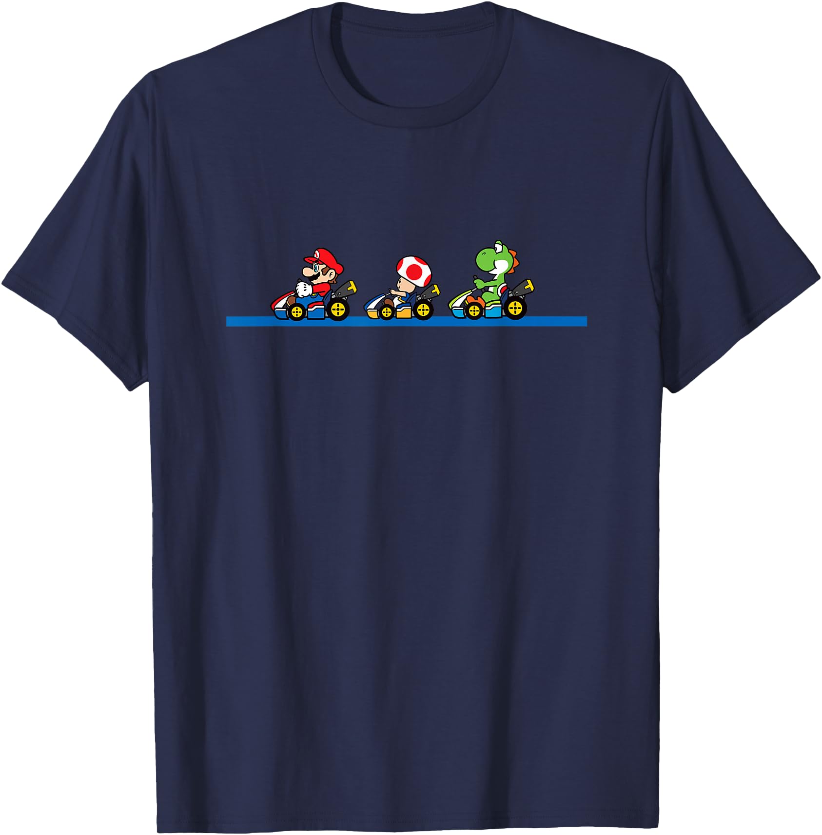 Exclusive Mario Kart Yoshi Toad T-Shirt - Minimalist Print for Adults - T-Shirt, Sweatshirt, Hoodie