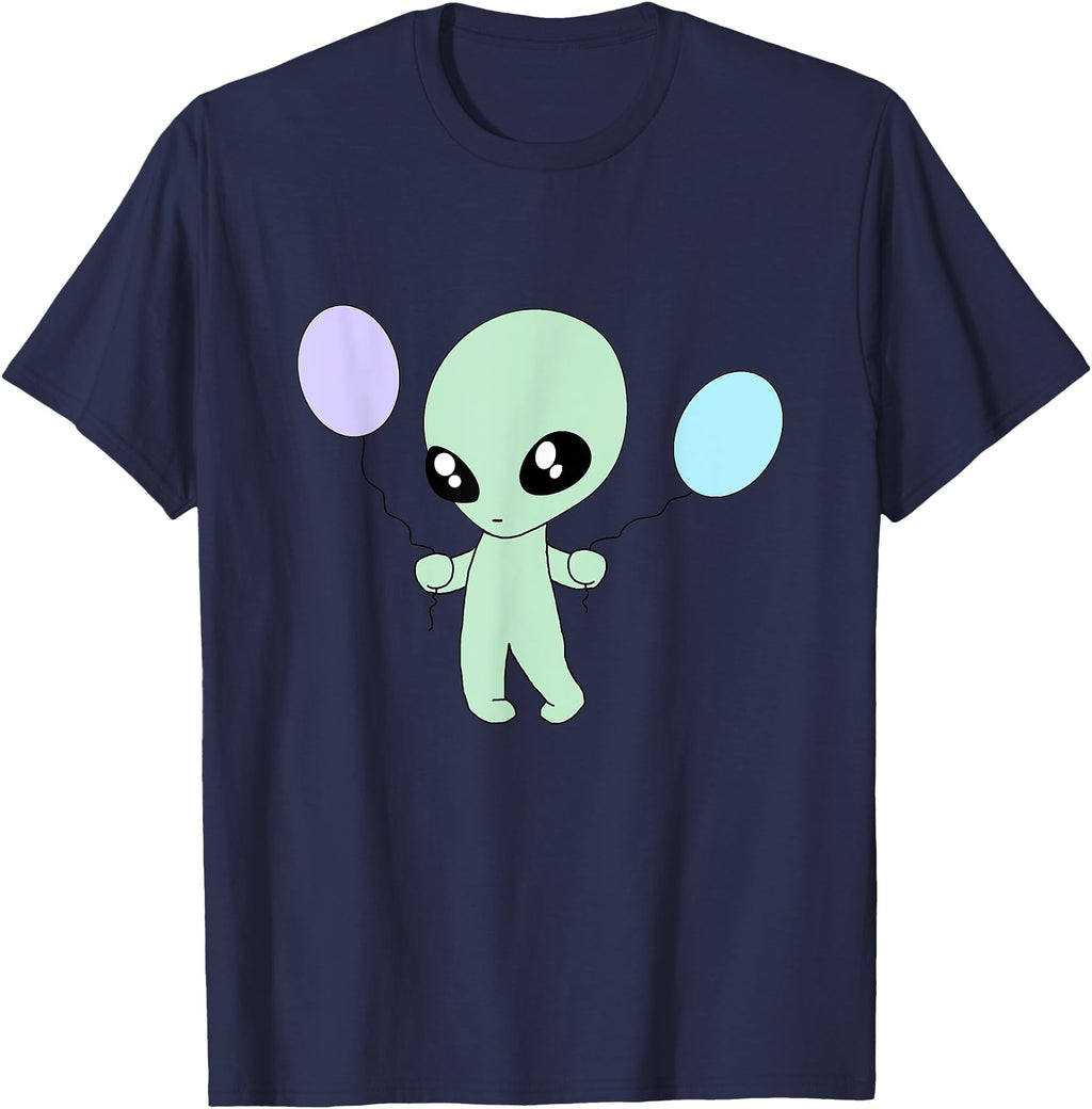 Authentic Chibi Alien Kawaii Pastel Sweatshirt - Fun Novelty Design Unisex - T-Shirt, Sweatshirt, Hoodie
