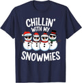 Exclusive Chillin My Snowmies Snowman T-Shirt - Fun Novelty Design Unisex - T-Shirt, Sweatshirt, Hoodie
