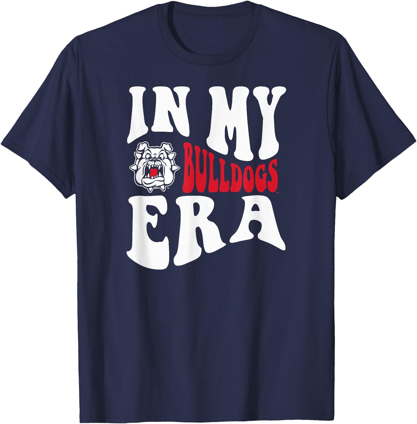 Fresno State Bulldogs Era Navy Officially T-Shirt - Novelty Apparel Unisex - T-Shirt, Sweatshirt, Hoodie