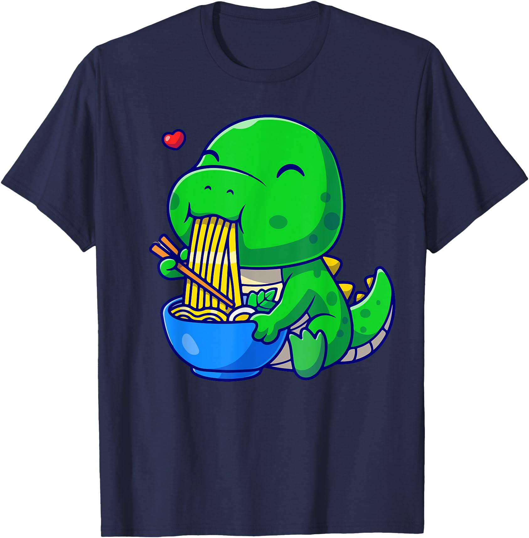 Authentic Ramen Noodle Dinosaur Anime T-Shirt - Trendy Graphic Men Women - T-Shirt, Sweatshirt, Hoodie