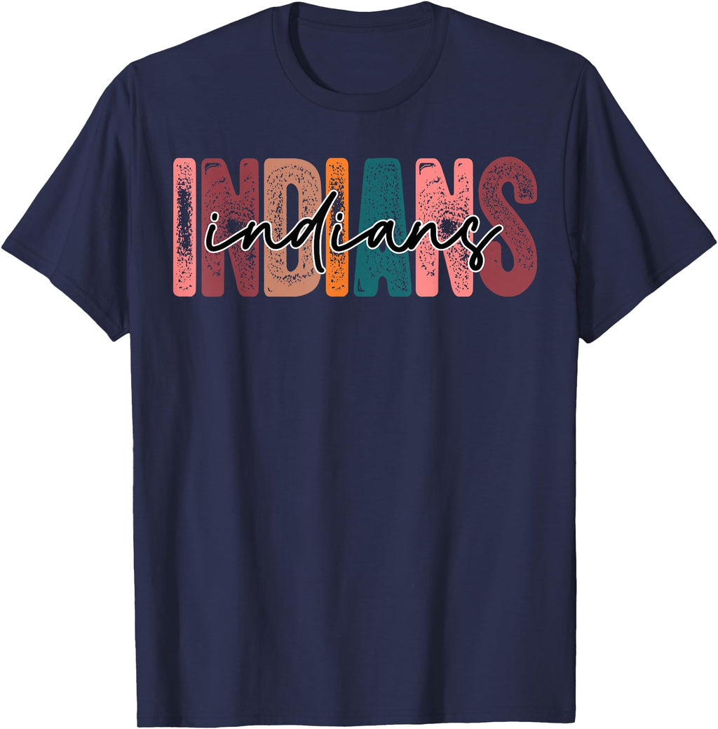 Authentic Indians School Sports Team T-Shirt - Fun Novelty Design Unisex - T-Shirt, Sweatshirt, Hoodie