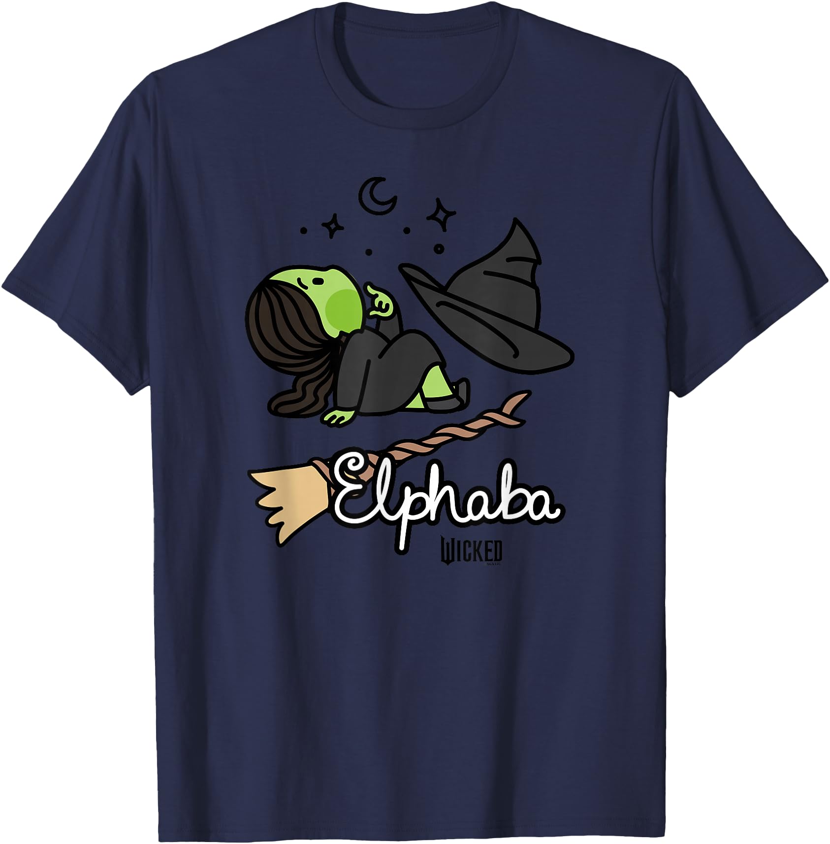 Wicked Logo Elphaba Daydreaming T-Shirt - Casual Everyday Wear Unisex - T-Shirt, Sweatshirt, Hoodie