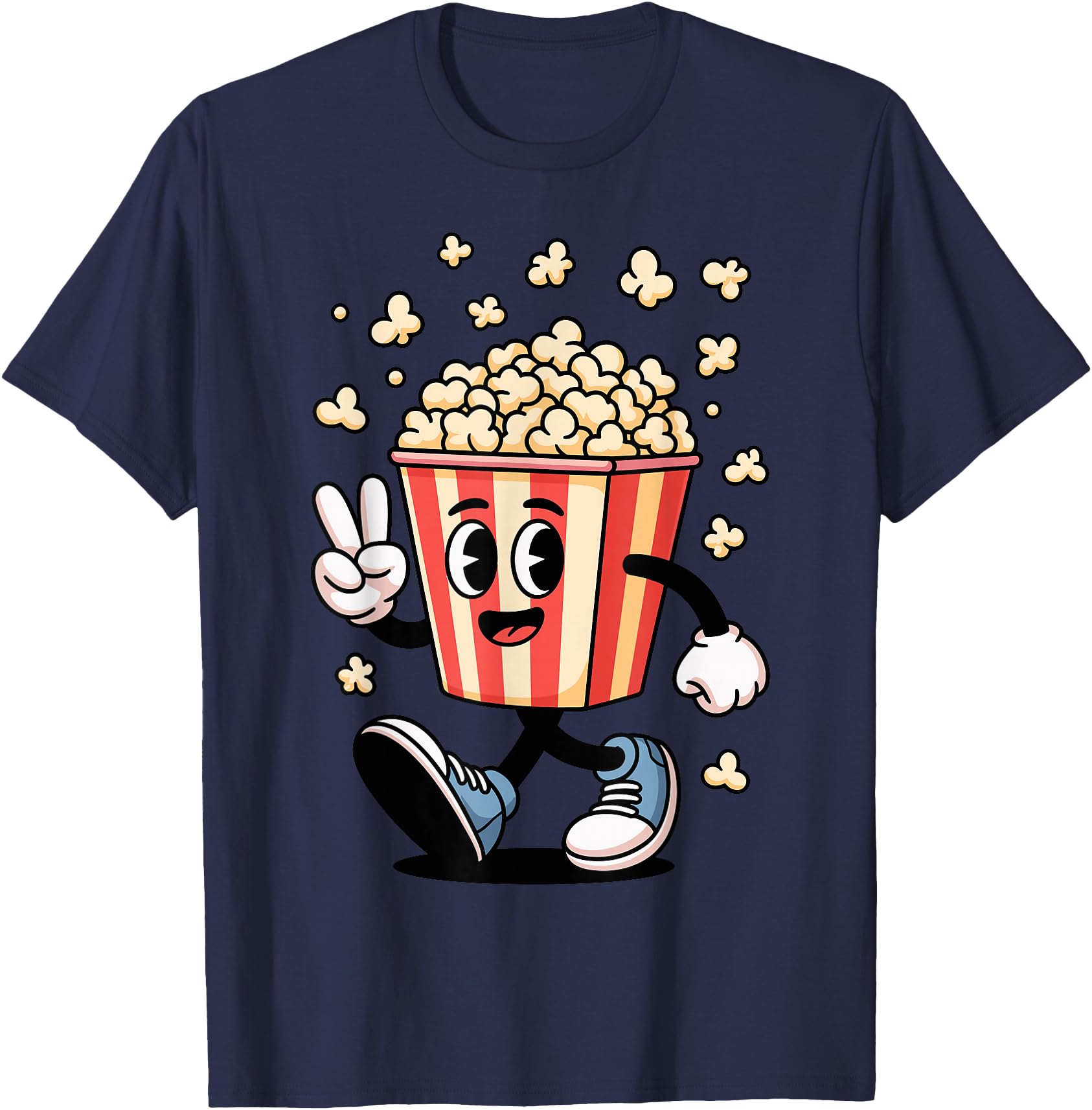 Cartoon Popcorn Bucket Snack Movie T-Shirt - Fun Novelty Design Unisex - T-Shirt, Sweatshirt, Hoodie