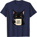 I Have Rabies Fun Feral Cat Drinking T-Shirt - Casual Everyday Wear Unisex - T-Shirt, Sweatshirt, Hoodie