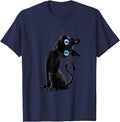 Original Black Cat Lazy Meme Button T-Shirt - Unique Graphic for Adults - T-Shirt, Sweatshirt, Hoodie