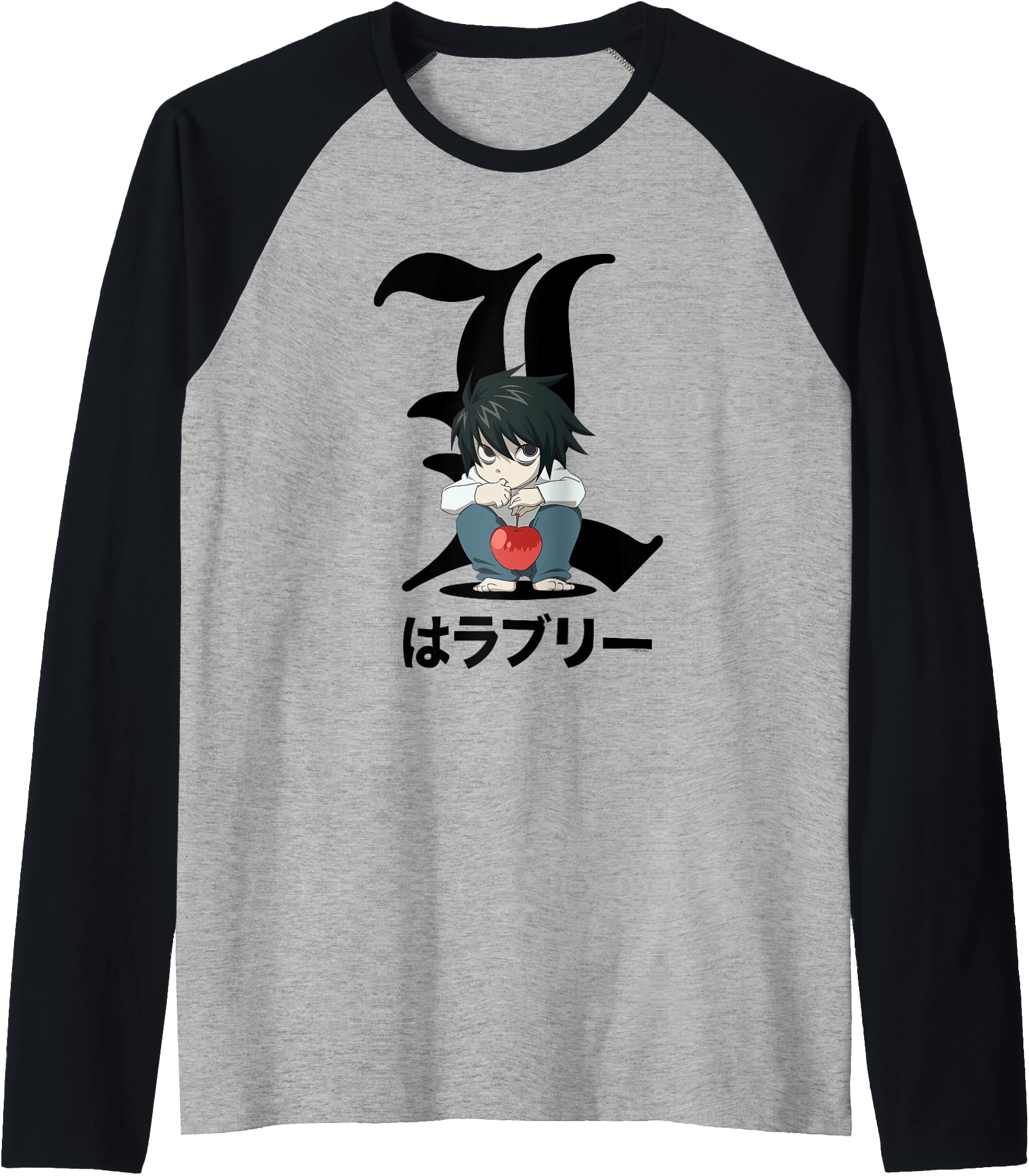 Death Note Crouching Chibi L Anime Hoodie - Aesthetic Graphic Men Women - T-Shirt, Sweatshirt, Hoodie
