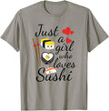 Anime Just Who Loves Sushi Anime Rare T-Shirt - Unique Graphic Men Women - T-Shirt, Sweatshirt, Hoodie
