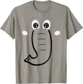 Authentic Elephant Face Cartoon Easy Hoodie - Aesthetic Graphic for Adults - T-Shirt, Sweatshirt, Hoodie