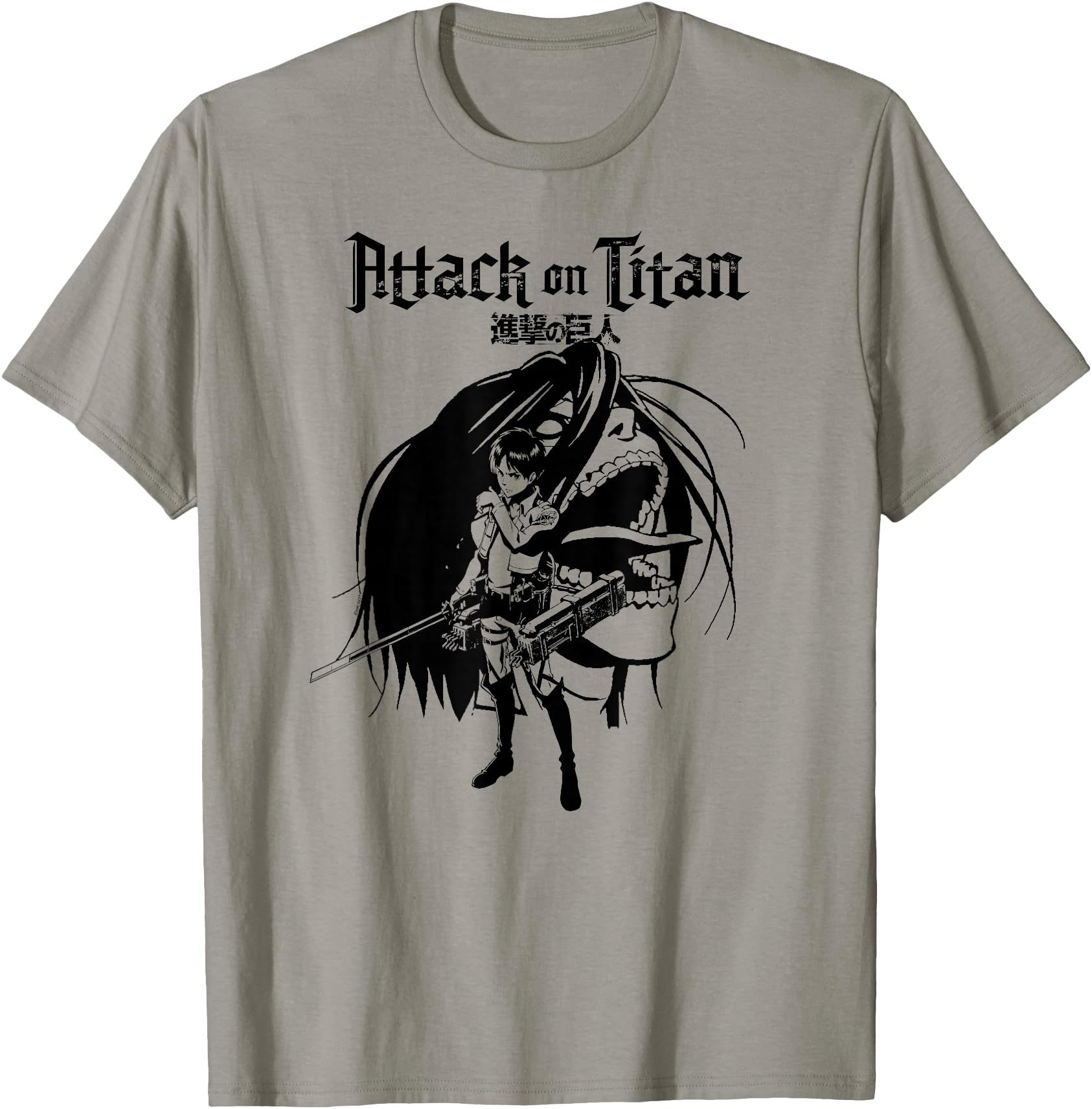 Attack Titan Eren And Titan Anime Sweatshirt - Trendy Graphic Unisex - T-Shirt, Sweatshirt, Hoodie