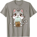 Exclusive Cat Boba Tea Teen Japanese T-Shirt - Trendy Graphic Men Women - T-Shirt, Sweatshirt, Hoodie
