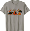 Handcrafted Black Cats Fall Autumn Vibe T-Shirt - Custom Art Print Unisex - T-Shirt, Sweatshirt, Hoodie