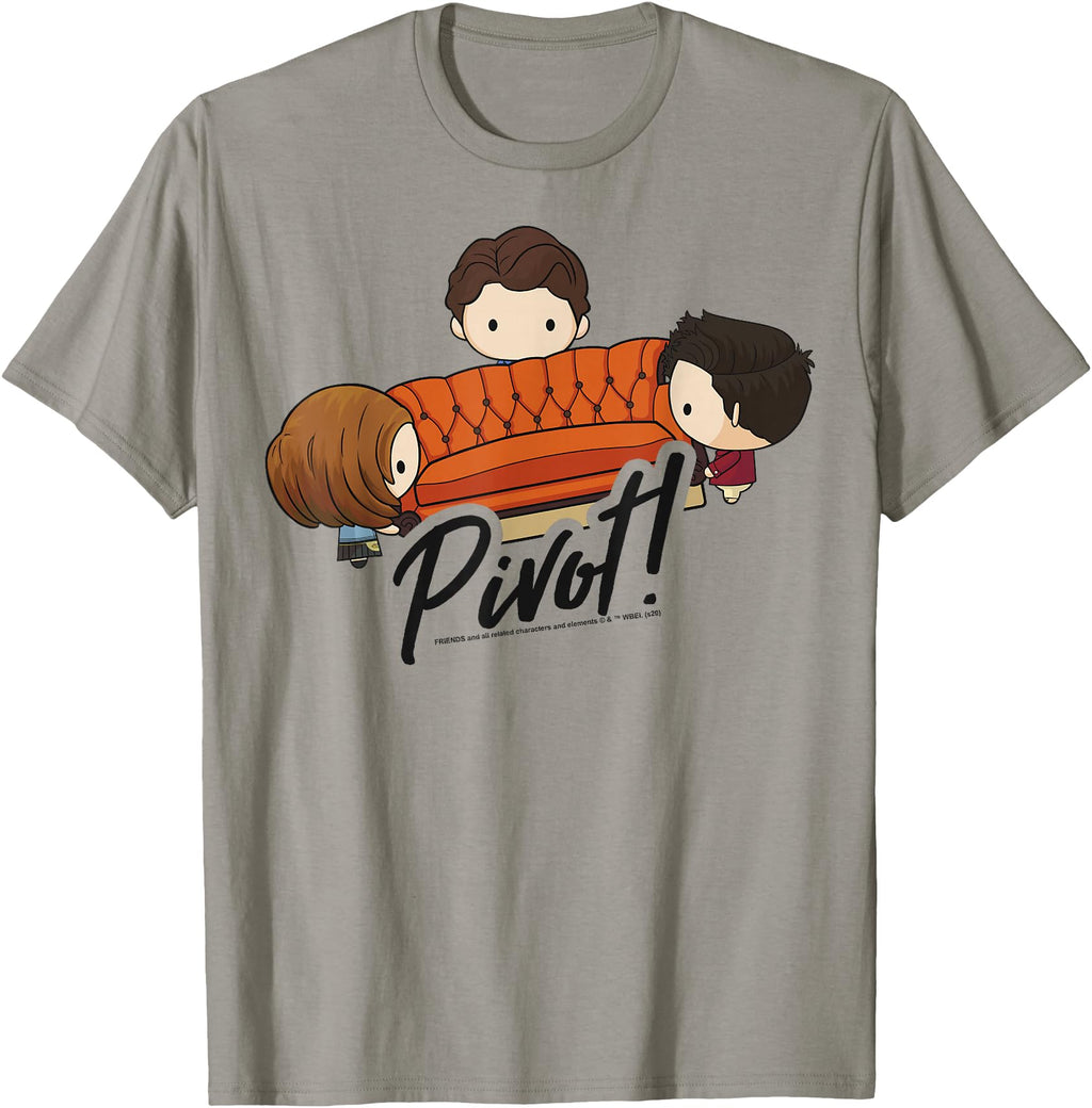 Friends Chibi Pivot T-Shirt - Minimalist Print Men Women - T-Shirt, Sweatshirt, Hoodie