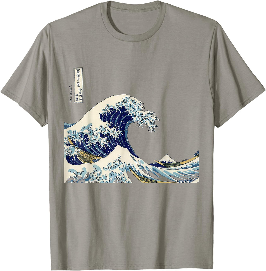 Exclusive Kanagawa Great Wave T Sweatshirt - Minimalist Print Unisex - T-Shirt, Sweatshirt, Hoodie