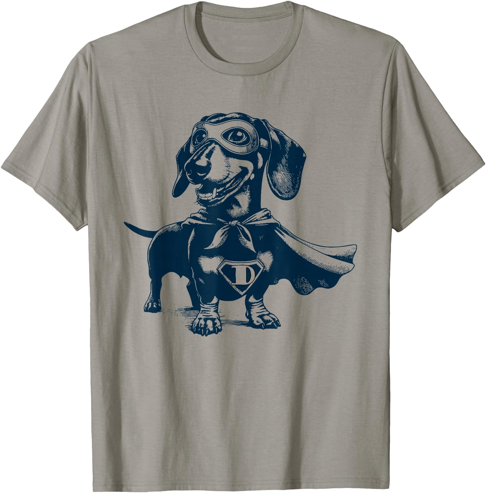 Super Weenie Hero Dachshund Mask Sweatshirt - Novelty Apparel Men Women - T-Shirt, Sweatshirt, Hoodie