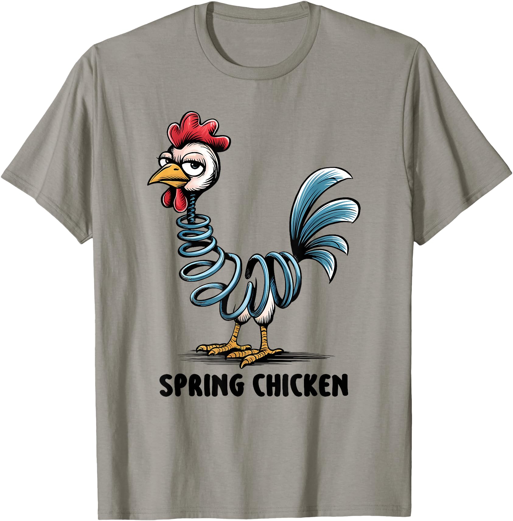 Authentic Spring Chicken Chicken Pogo T-Shirt - Novelty Apparel Unisex - T-Shirt, Sweatshirt, Hoodie