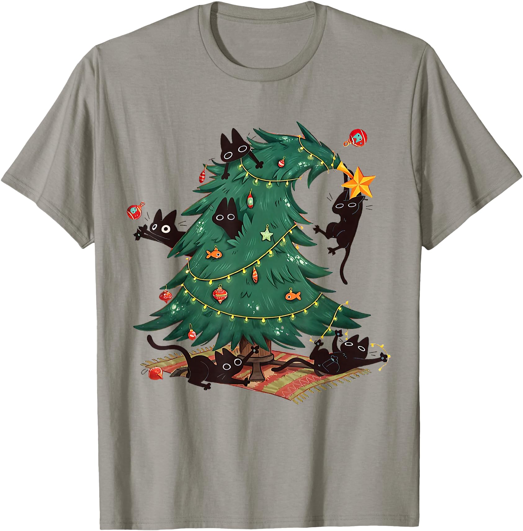 Original Tree And Cat Cat Artist T-Shirt - Unique Graphic Unisex - T-Shirt, Sweatshirt, Hoodie