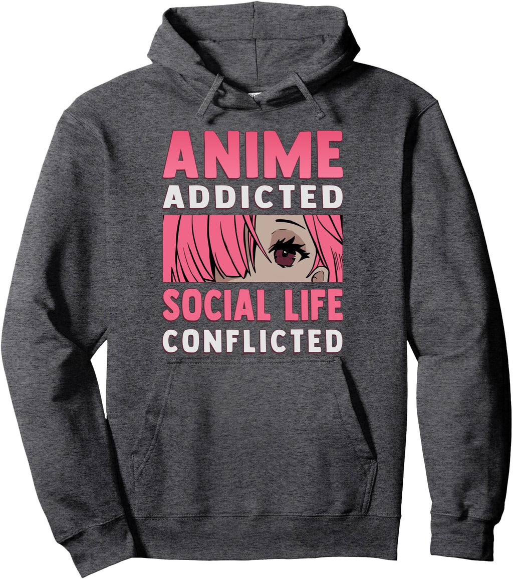 Social Life Conflicted Anime T-Shirt - Streetwear Style for Adults - T-Shirt, Sweatshirt, Hoodie