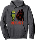 Portland 2025 Resist Portland Frog Hoodie - Minimalist Print for Adults - T-Shirt, Sweatshirt, Hoodie
