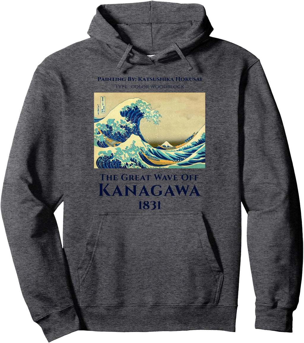 Great Wave Off Kanagawa Japanese Sweatshirt - Aesthetic Graphic for Adults - T-Shirt, Sweatshirt, Hoodie