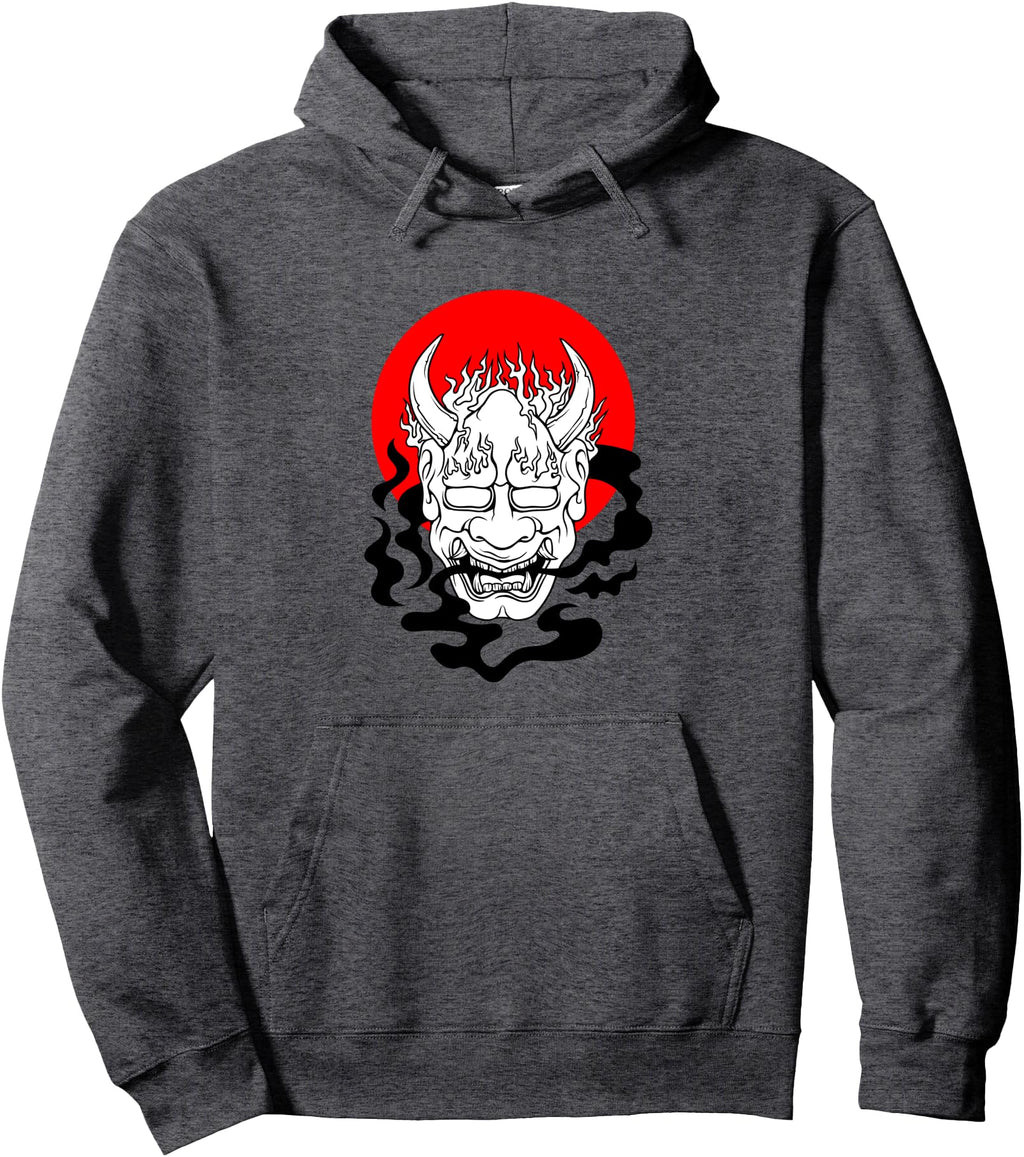 Minimalist Japanese Yokai Ogre Mask Rare T-Shirt - Trendy Graphic Men Women - T-Shirt, Sweatshirt, Hoodie