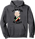 Lo Que Diga Mi Dedito Cartoon Amlo Hoodie - Novelty Apparel Men Women - T-Shirt, Sweatshirt, Hoodie