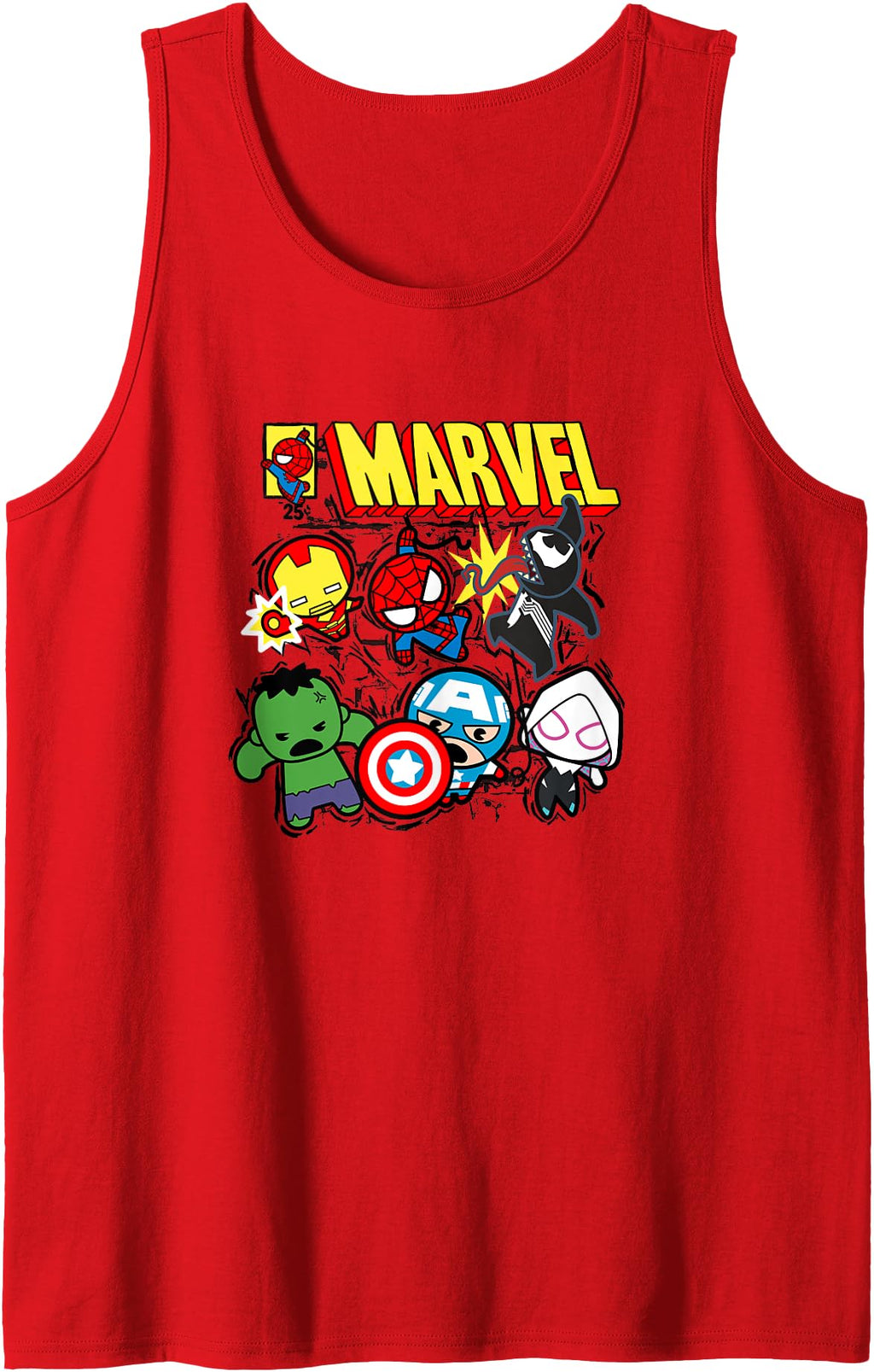 Marvel Kawaii Chibi Avengers Spider T-Shirt - Aesthetic Graphic Unisex - T-Shirt, Sweatshirt, Hoodie