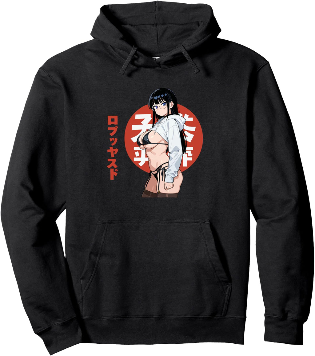 Waifu Sexy Anime Bikini Beach Hoodie - Casual Everyday Wear Men Women - T-Shirt, Sweatshirt, Hoodie