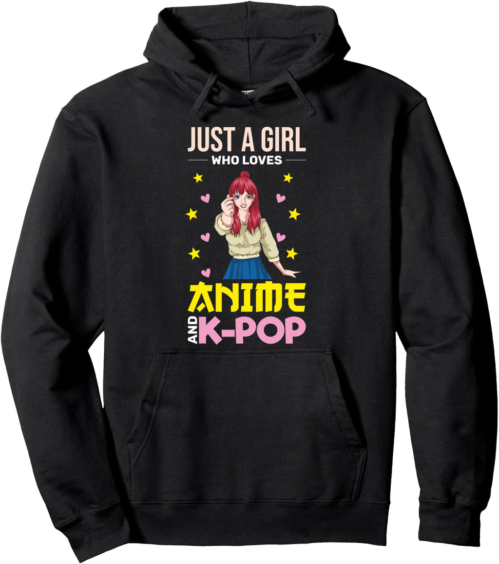 Just Who Loves Anime And Kpop Otaku Kawaii T-Shirt - Trendy Graphic Unisex - T-Shirt, Sweatshirt, Hoodie