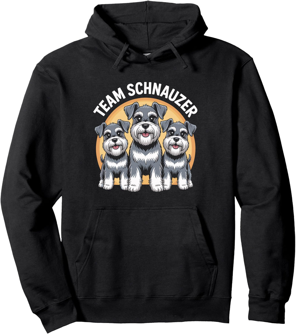 Exclusive Team Schnauzer Cartoon Dog Hoodie - Novelty Apparel Men Women - T-Shirt, Sweatshirt, Hoodie