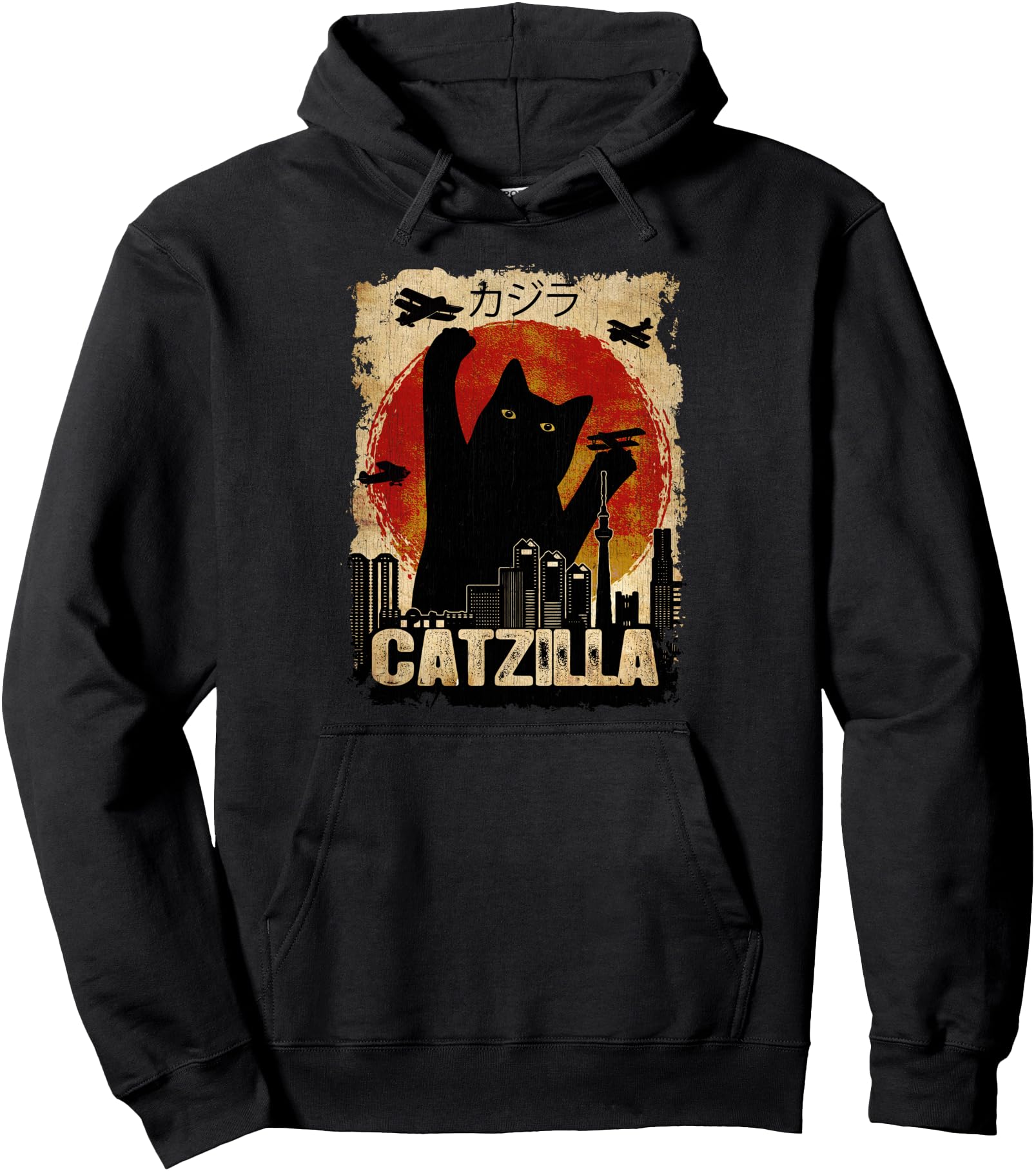 Catzilla Kitten And Cat Exclusive Sweatshirt - Unique Graphic for Adults - T-Shirt, Sweatshirt, Hoodie