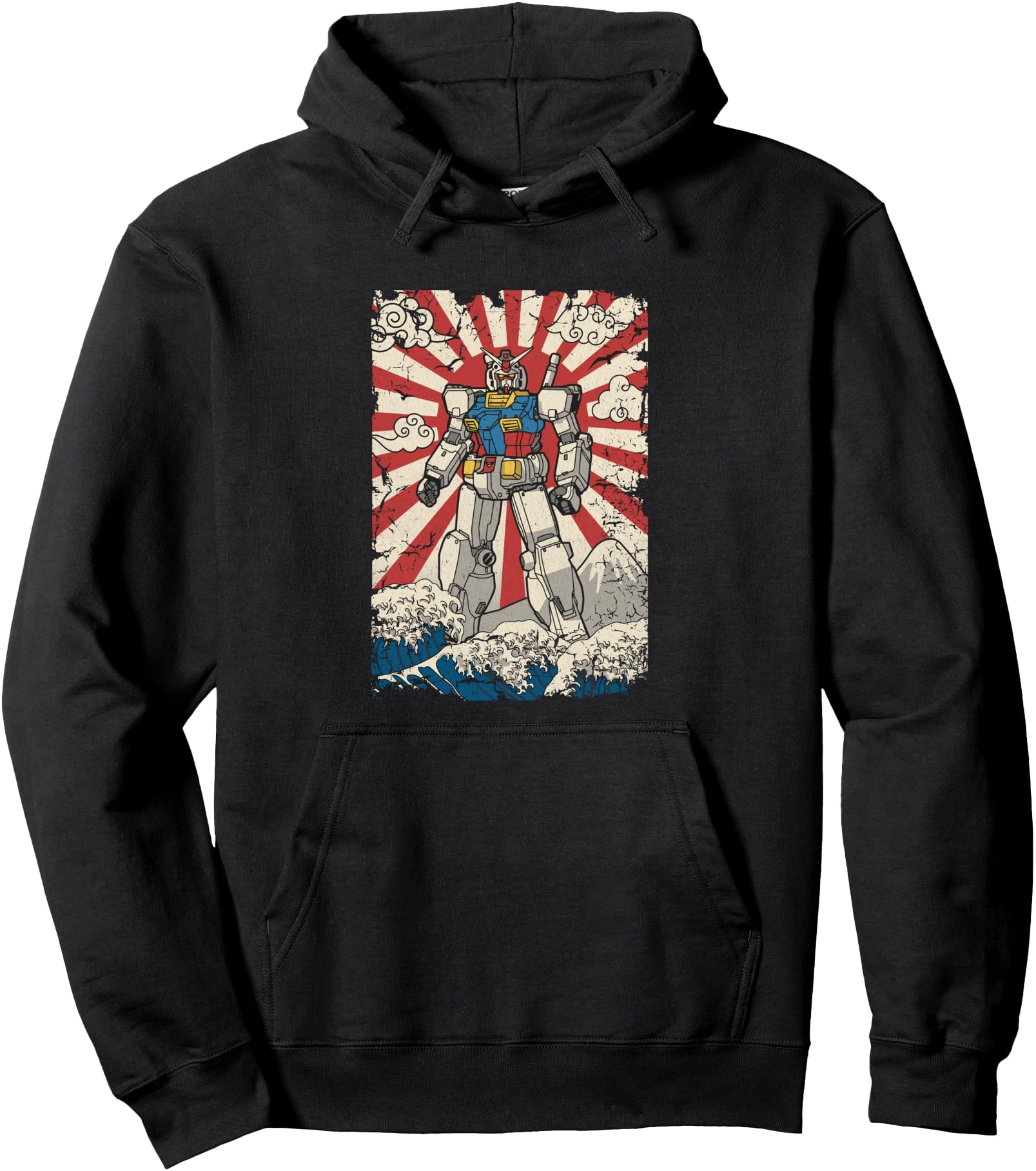 Original Japanese Mecha Anime Robot Hoodie - Aesthetic Graphic Men Women - T-Shirt, Sweatshirt, Hoodie