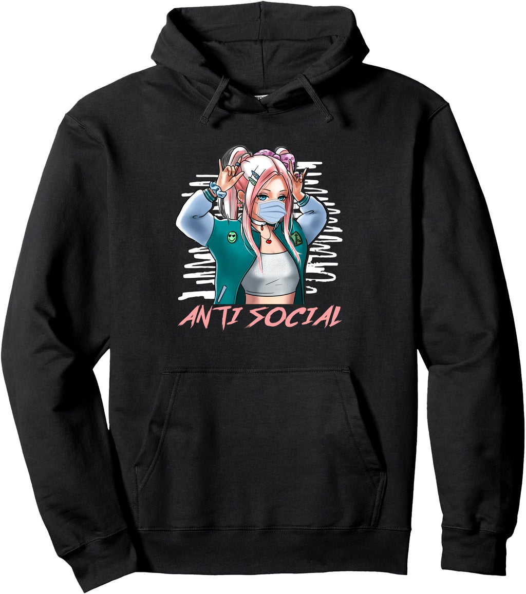 Antisocial Anime Introverted Manga Anime T-Shirt - Trendy Graphic Men Women - T-Shirt, Sweatshirt, Hoodie