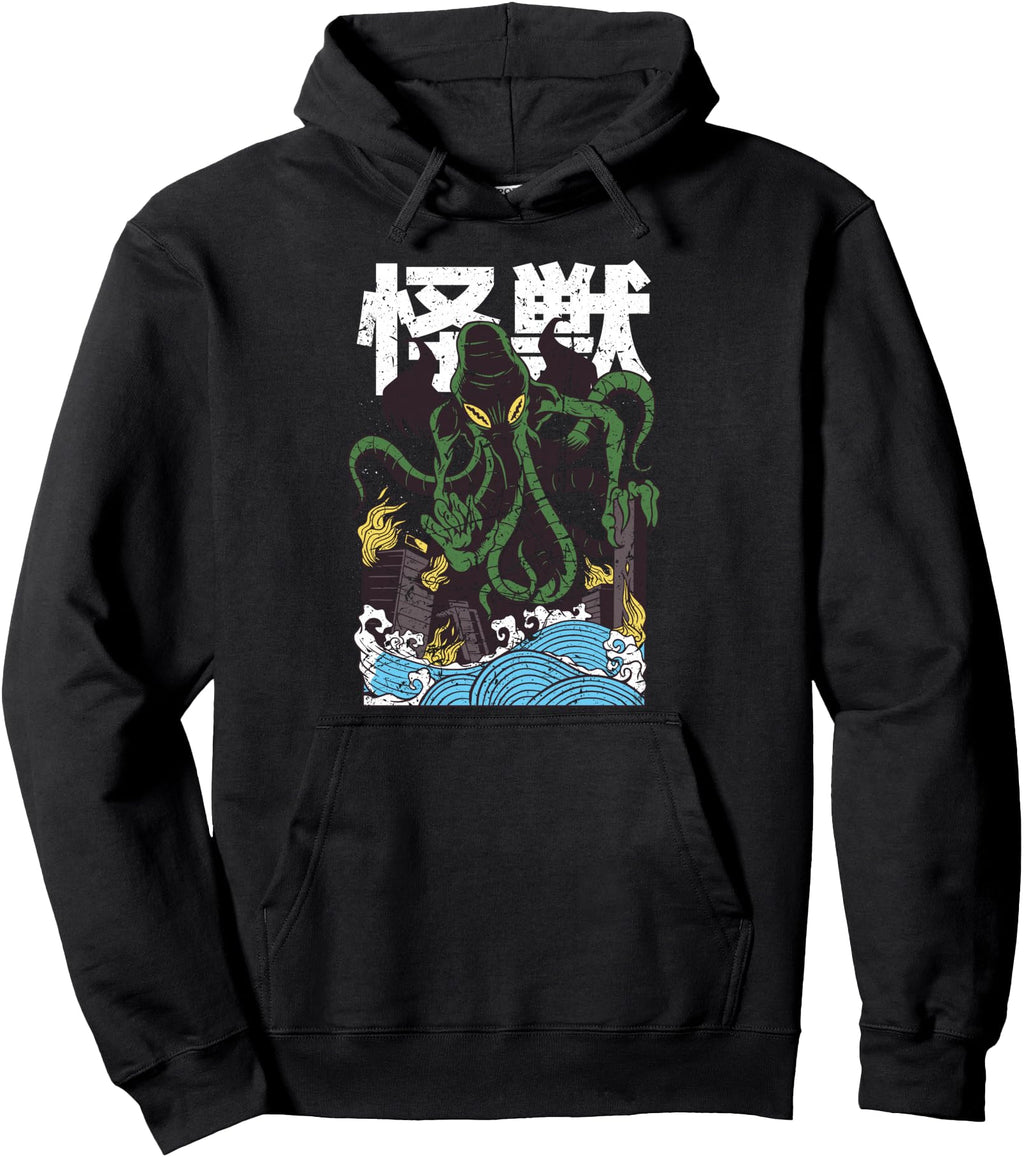Original Anime Cthulhu Japanese Kaiju Sweatshirt - Graphic Print Unisex - T-Shirt, Sweatshirt, Hoodie