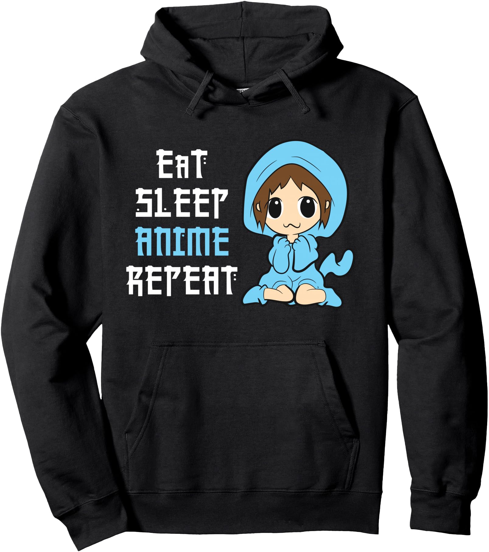 Eat Sleep Anime Repeat Love Anime T-Shirt - Aesthetic Graphic for Adults - T-Shirt, Sweatshirt, Hoodie