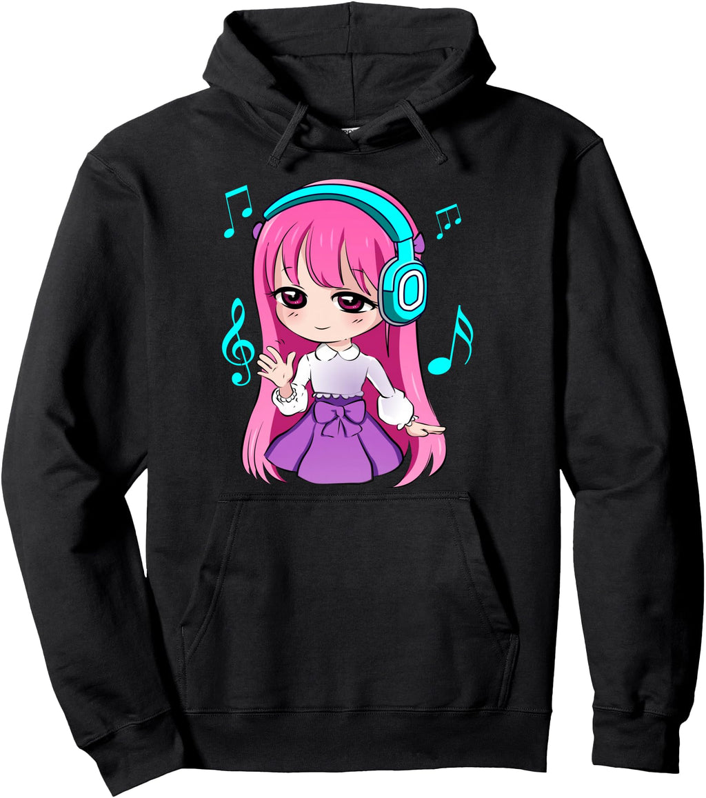 Handcrafted Anime And Music Sweatshirt - Fun Novelty Design for Adults - T-Shirt, Sweatshirt, Hoodie
