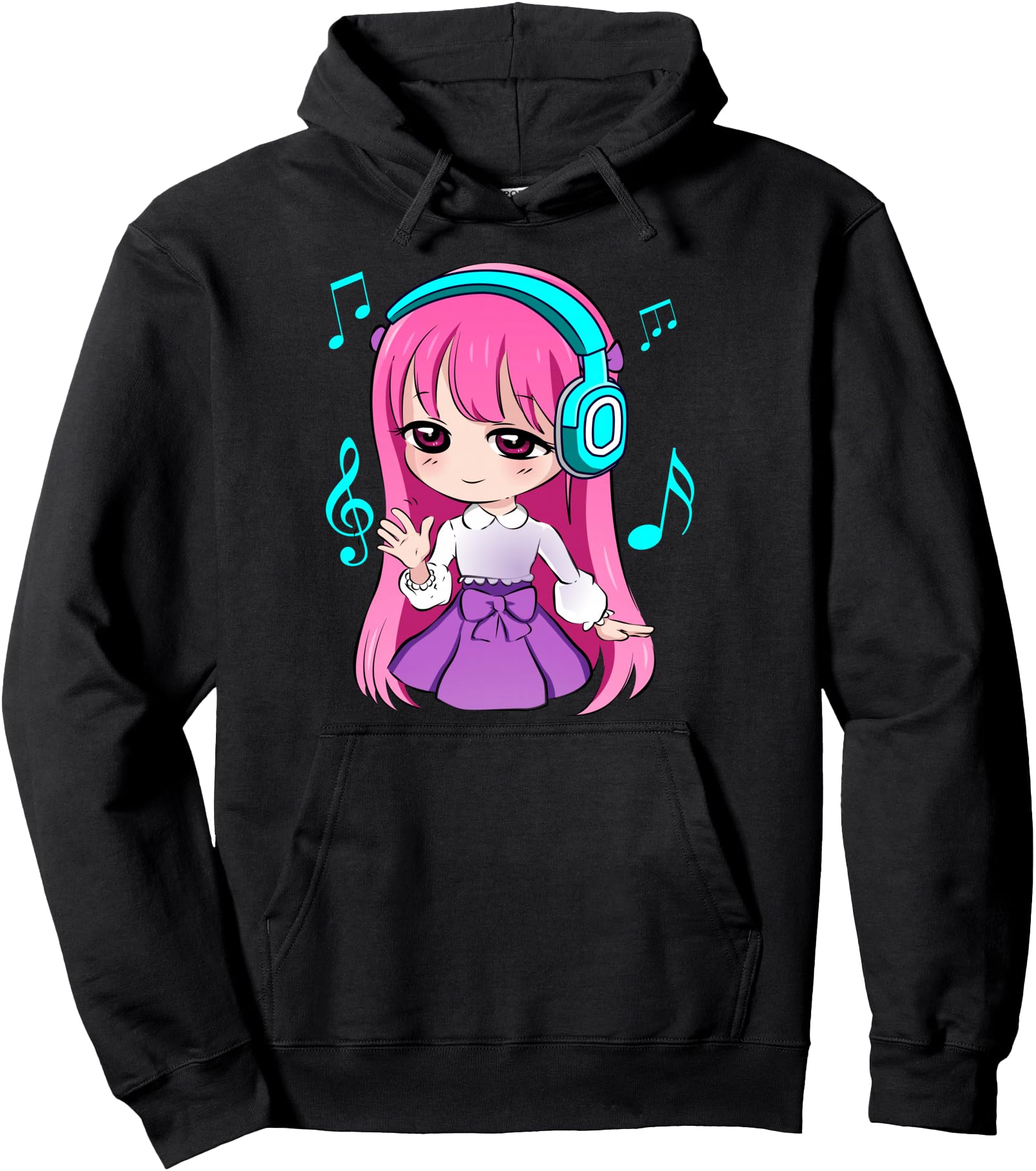 Handcrafted Anime And Music Sweatshirt - Fun Novelty Design for Adults - T-Shirt, Sweatshirt, Hoodie