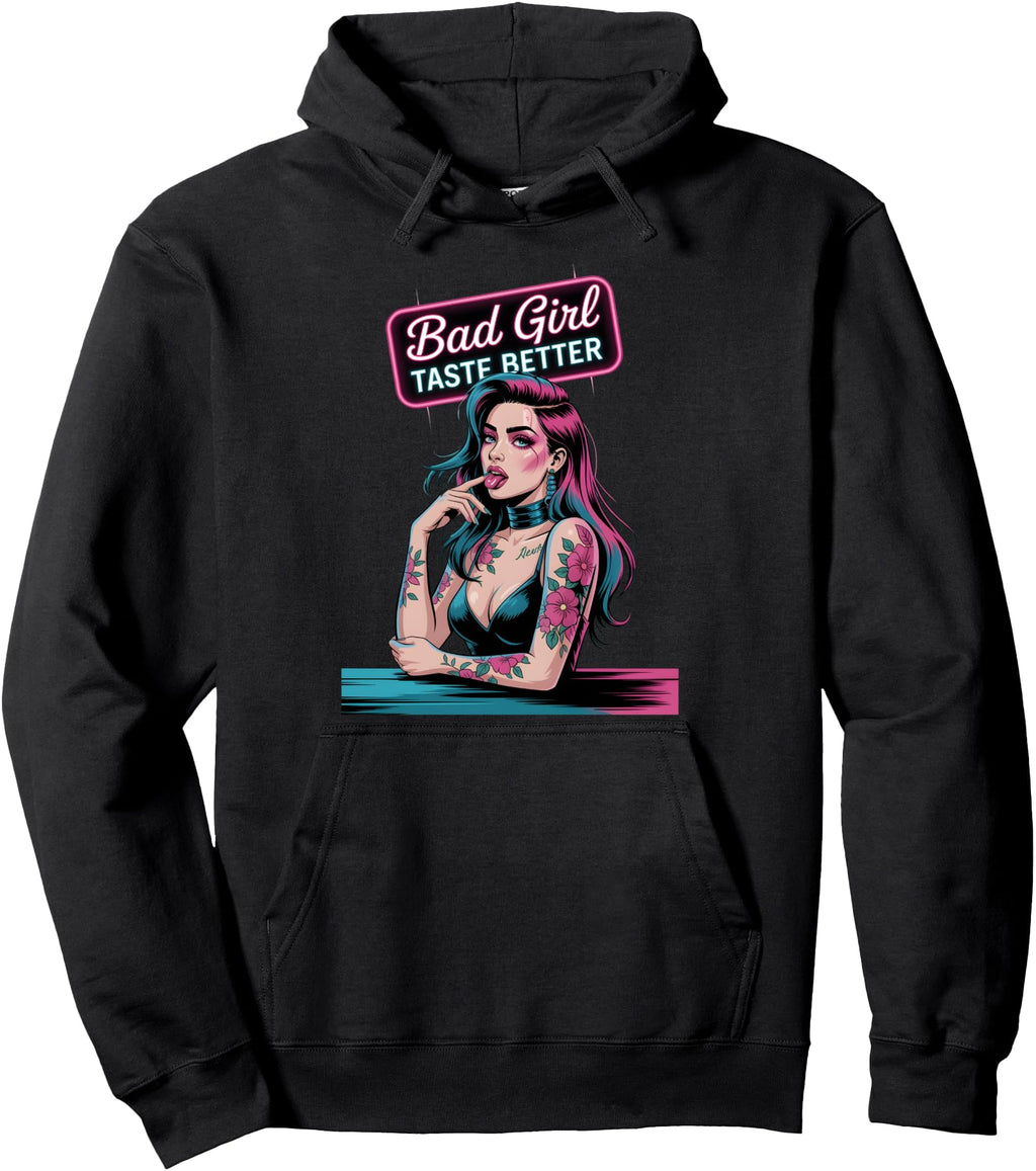 Bad Taste Better Tattoo Art S Fun Hoodie - Fun Novelty Design Men Women - T-Shirt, Sweatshirt, Hoodie