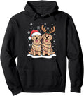 Handcrafted Golden Retriever Santa Hat T-Shirt - Graphic Print Unisex - T-Shirt, Sweatshirt, Hoodie
