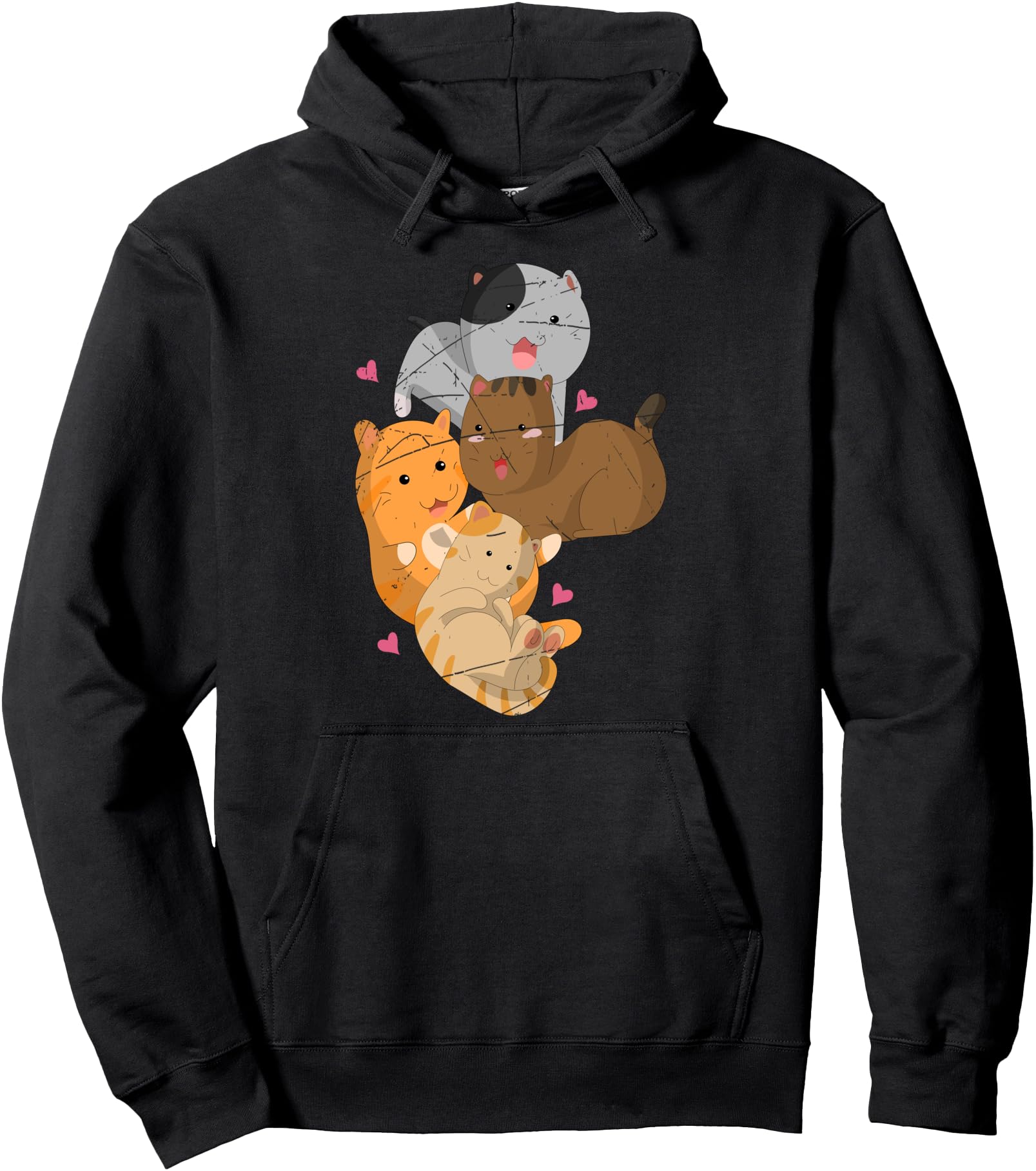 Handcrafted Japanese Anime Kawaii Hoodie - Casual Everyday Wear for Adults - T-Shirt, Sweatshirt, Hoodie