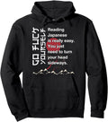Authentic Reading Japanese Is Easy Hoodie - Trendy Graphic for Adults - T-Shirt, Sweatshirt, Hoodie