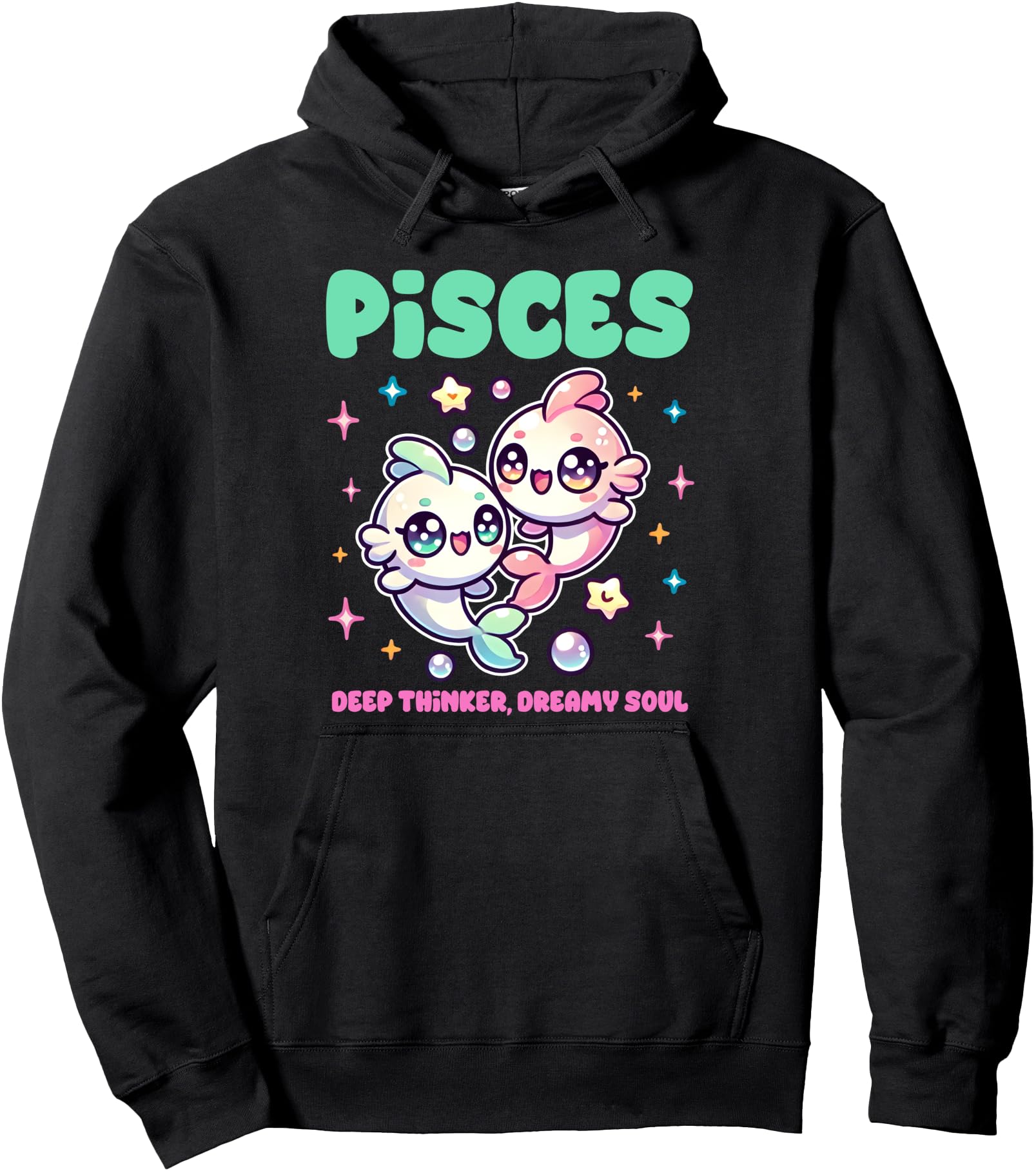 Pisces Zodiac Sign Fish Outfit Artist Hoodie - Streetwear Style for Adults - T-Shirt, Sweatshirt, Hoodie