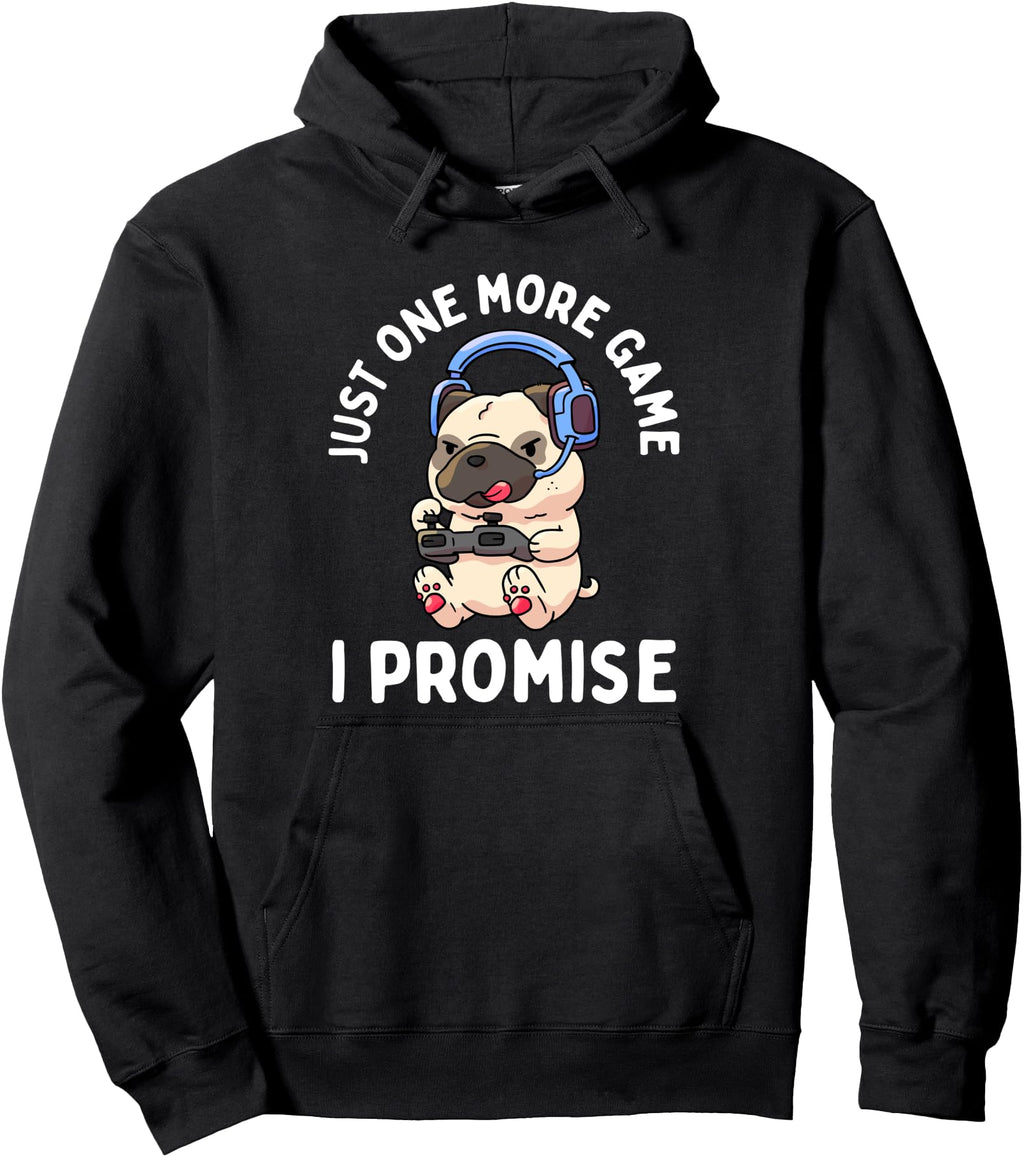 Gaming Pug Gamer Dog Video Game Sweatshirt - Graphic Print Men Women - T-Shirt, Sweatshirt, Hoodie