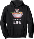 Ramen Life Cat Japanese Kawaii Sweatshirt - Minimalist Print for Adults - T-Shirt, Sweatshirt, Hoodie