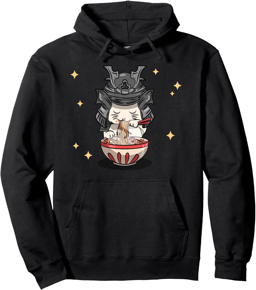 Authentic Kawaii Neko Ramen Sweatshirt - Casual Everyday Wear for Adults - T-Shirt, Sweatshirt, Hoodie