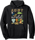 Aunt Wild One Zoo Mother Safari Hoodie - Minimalist Print for Adults - T-Shirt, Sweatshirt, Hoodie