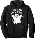 Handcrafted Pretend I M Ghost Halloween Hoodie - Trendy Graphic Men Women - T-Shirt, Sweatshirt, Hoodie