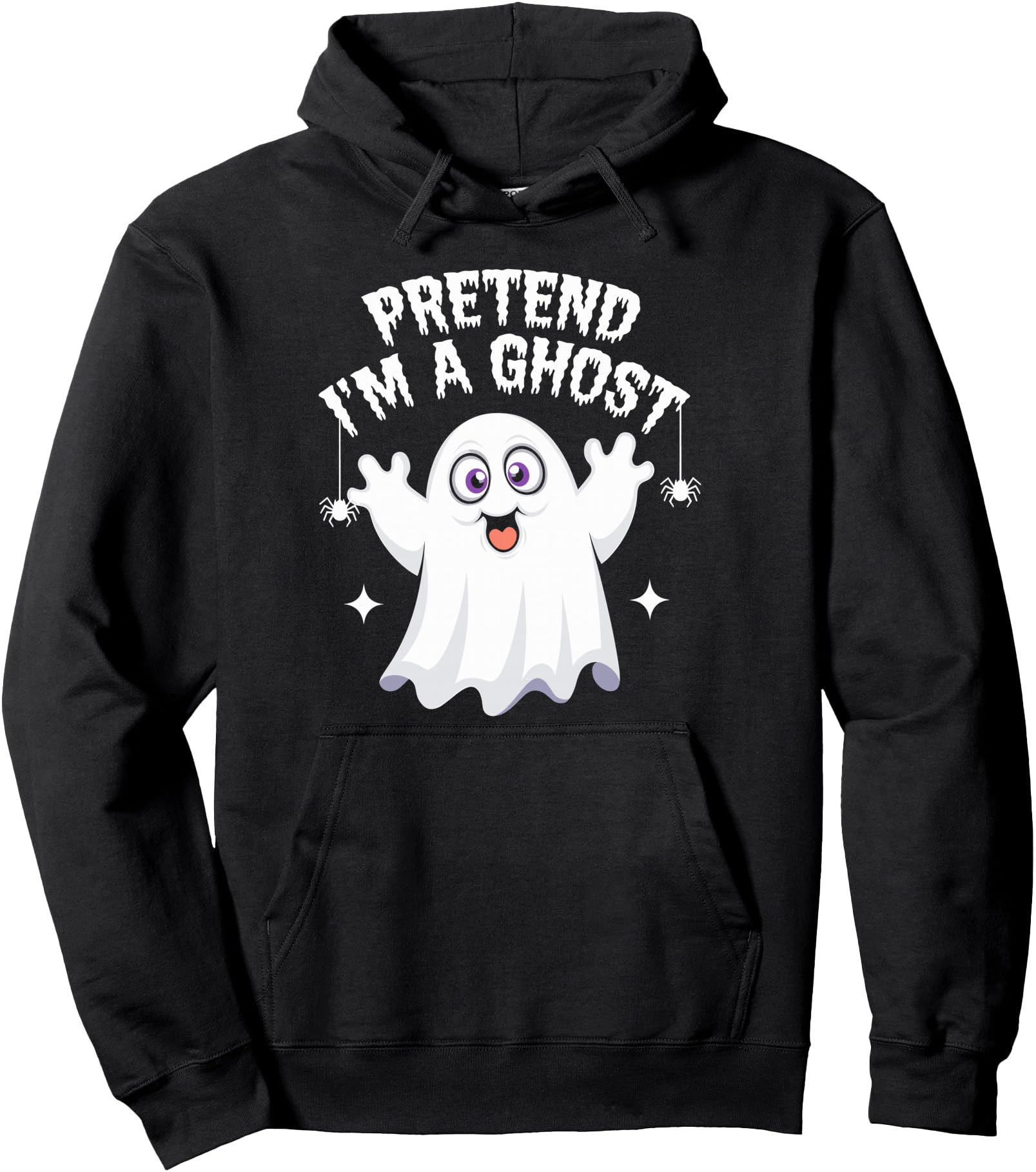 Handcrafted Pretend I M Ghost Halloween Hoodie - Trendy Graphic Men Women - T-Shirt, Sweatshirt, Hoodie
